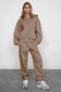 Plush Fleece Loose Fit Zip Up Hoodie With Pockets