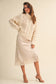 Satin Skirt with Lace Detail