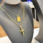 Bubble Cross Necklace