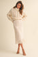 Satin Skirt with Lace Detail