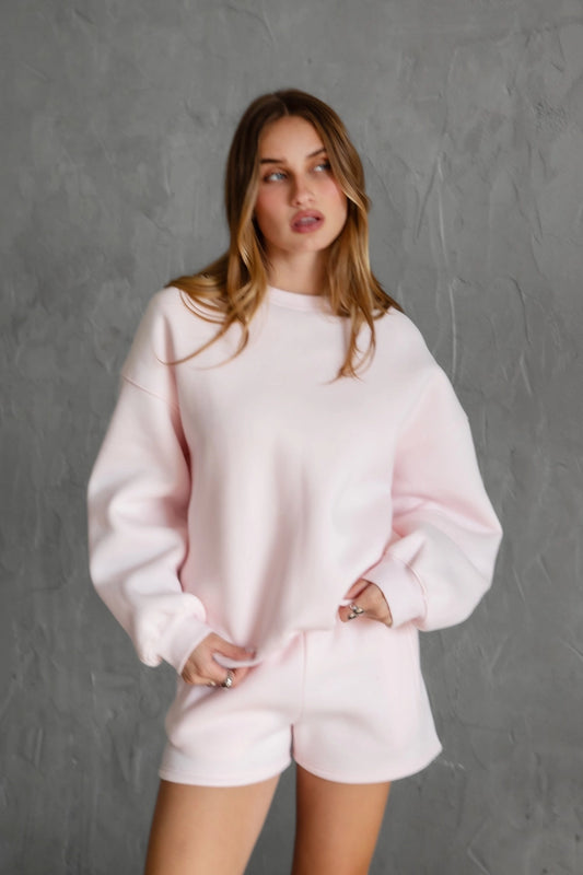Fleece Varsity Crewneck