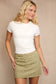 DOUBLE LINED SHORT SLEEVE BABY TEE