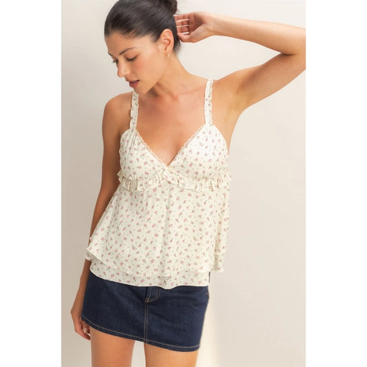 Floral Tiered Top