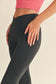 The Delaney Black High Waist Crossover Flare Legging