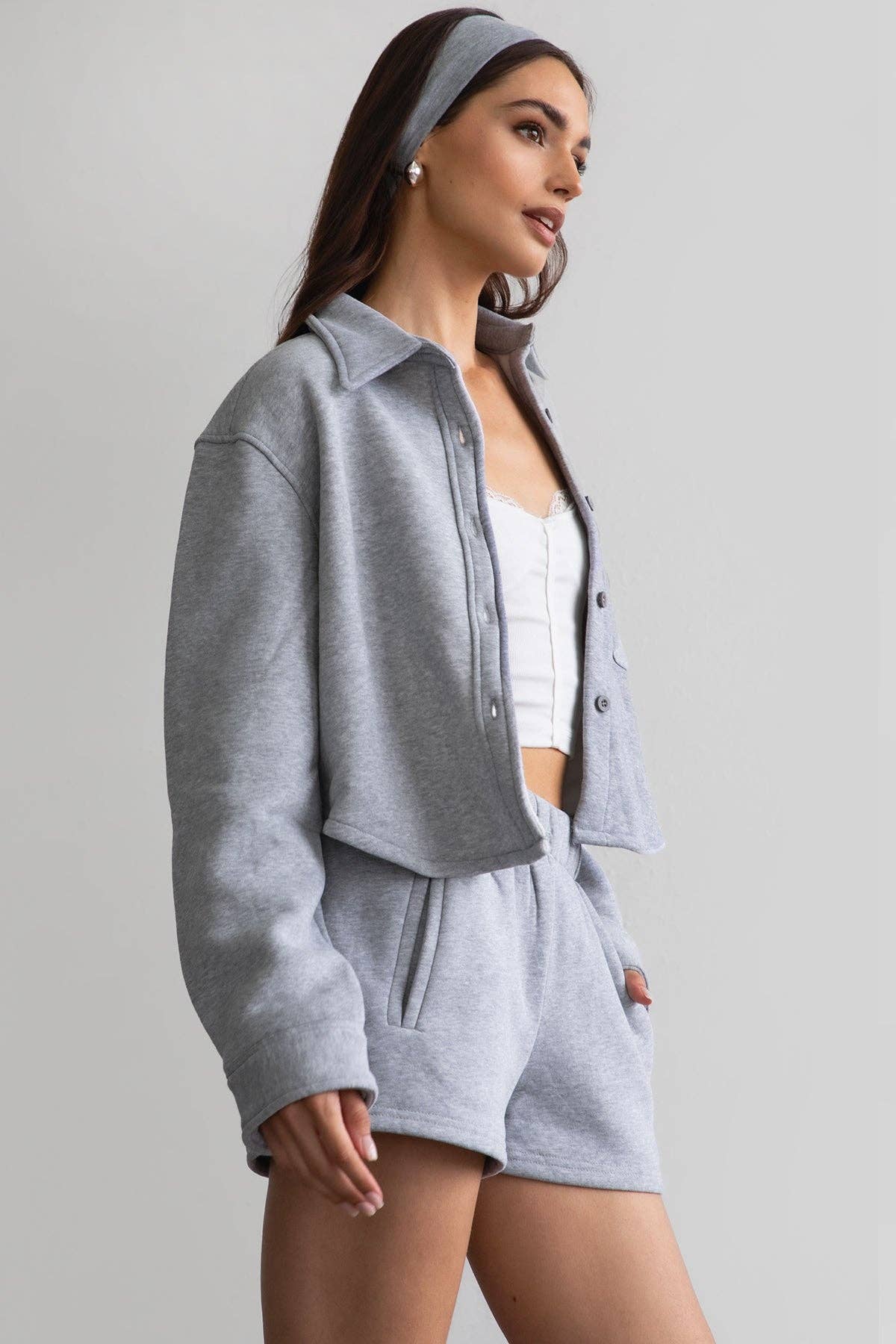 Fleece Lounge High Waist Shorts