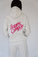 Happy Camp3r Oatmeal and Fuschia Puff Hoodie